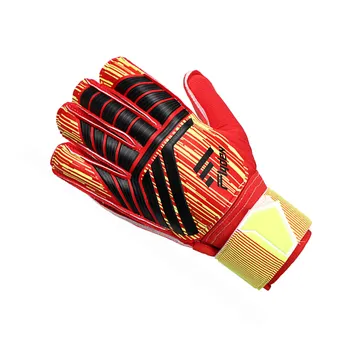 Перчатки футбольного вратаря с сильным захватом, нескользящие прочные перчатки вратаря для улучшения сцепления и контроля мяча 8