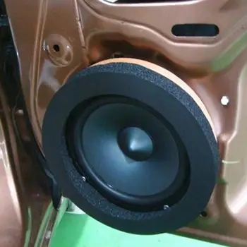 Улучшите качество звука с помощью 2-х 6,5-дюймовых автомобильных звукоизолирующих пенопластовых колец для аудиоколонок, эффективного уплотнения для улучшения акустики. 2