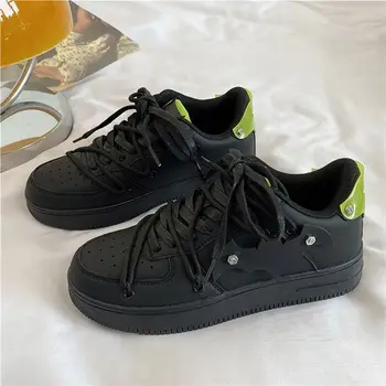 2023 Новые винтажные кроссовки для мужчин, черная дышащая обувь для скейтборда с заклепками в виде летучей мыши, модные роскошные дизайнерские баскетбольные кроссовки 9