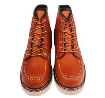 зимние мужские ботинки Goodyear, защитная обувь, ботинки Martin ручной работы, уличные короткие ботинки на шнуровке 9