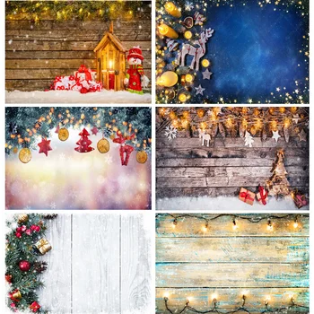 Рождественские деревянные доски SHUOZHIKE Фон для фотосъемки Портретные фоны со снеговиком для реквизита фотостудии SDMB-07 10