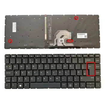 Клавиатура для ноутбука с подсветкой в Великобритании для HP Probook 440 G6 445 G6 440 G7 445 G7 18