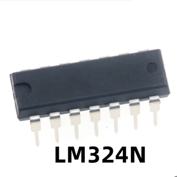 1 шт. Оригинальный чип LM324N DIP-14 с четырьмя операционными усилителями LM324 11