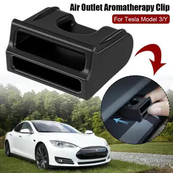 Зажим для Ароматерапии На Выходе Воздуха для Tesla Model Y 3 Серии US Черный Пластиковый Освежитель Воздуха На Выходе Для Салона Автомобиля Access L2R1 3