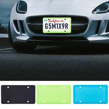 Силиконовые рамки для номерных знаков, защищающие от атмосферных воздействий Автомобильные номерные знаки, автомобильные номера США и Евро, рамки для автомобильных аксессуаров