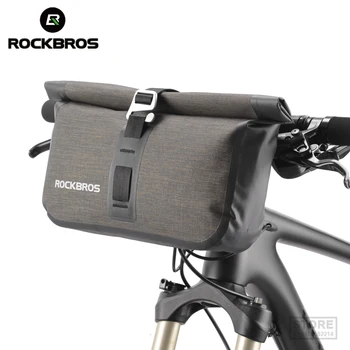 ROCKBROS 5-6 л, велосипедная сумка, водонепроницаемая передняя светоотражающая трубка, велосипед MTB, рама для руля большой емкости, багажник 23