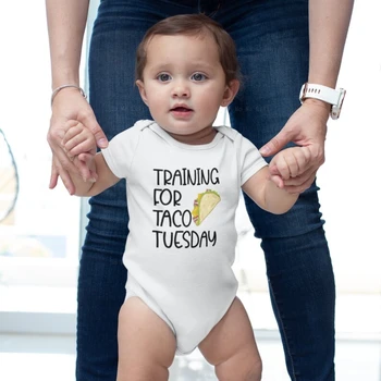 Тренировка для Taco Tuesday Baby Onesie, забавный боди, подарок для душа, гендерно нейтральный заказ 6
