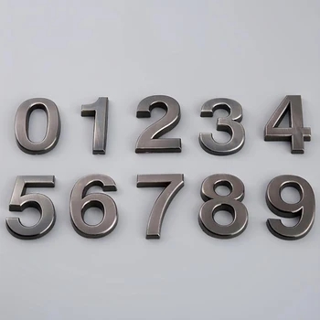 5-сантиметровый бронзовый номер дома, номер двери отеля, цифры адреса, наклейка, табличка, знак 0-9 1