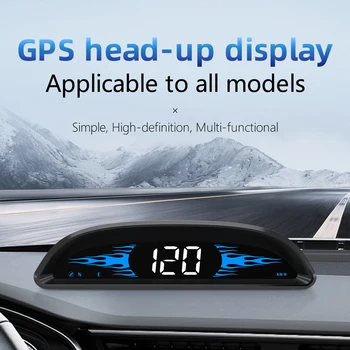 GPS-навигационный спидометр Автомобильный головной дисплей с сигнализацией о превышении скорости автомобиля/времени/направлении/пробеге