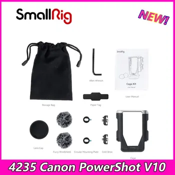 Комплект Клетки SmallRig 4235 для Canon PowerShot V10 Пушистое Лобовое Стекло для Аксессуаров Камеры Canon PowerShot V10 11
