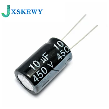 Алюминиевый электролитический конденсатор 10PCS 450V10UF 13 * 21mm 10UF 450V 13 *21 20