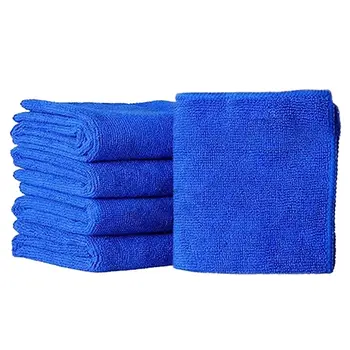 5 шт. Великолепных синих салфеток для мытья автомобиля, полотенец для ухода за автомобилем из микрофибры 7