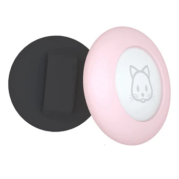 Держатель для кошачьего ошейника, для воздушной метки, держатель для кошачьего ошейника, совместимый с GPS-трекером Apple Airtag, чехол из 4 упаковок, черный и розовый 10