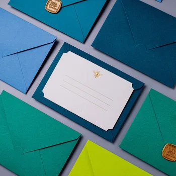Винтажный высококачественный зеленый конверт для письма, утолщенный конверт для глажения, изящное литературное любовное письмо, принадлежности для малого бизнеса 18