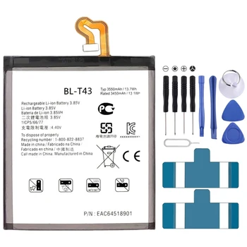Замена литий-полимерного аккумулятора BL-T43 3550mAh для LG G8S ThinQ 12
