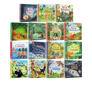 Usborne Pop Up 3D-книжки с картинками на английском для детей, сказки, книга для чтения на английском, обучающие игрушки Монтессори, подарок для детей 18