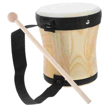 ударный инструмент для обучения детей Практичный Бонго-барабан из овчины, ударный инструмент, музыкальный барабан, игрушка для детей 11