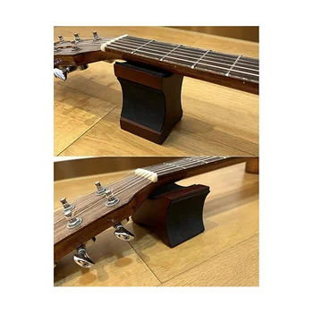 Подставка для грифа гитары Muspor, струнный инструмент, деревянный гриф-краб, кронштейн для грифа гитары, подушка для поддержки рабочего места гитары 4