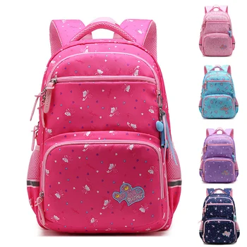 Школьные сумки большой емкости для девочек-подростков, аниме-рюкзаки на молнии, водонепроницаемая женская сумка Mochila Infantil 23