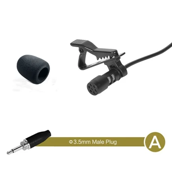 Черный петличный микрофон на лацкане 3,5 мм AKG 3-контактный XLR 4-контактный для беспроводной системы Компактного миниатюрного качества вещания 12