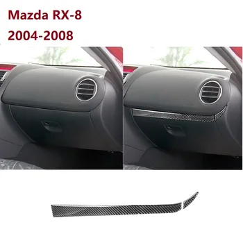 Подходит для Mazda RX-8 SE3P JM1FE 2004-2008 Аксессуары Для Хранения Второго пилота Накладка На Приборную панель Из Углеродного Волокна Модифицированная Внутренняя Наклейка 7