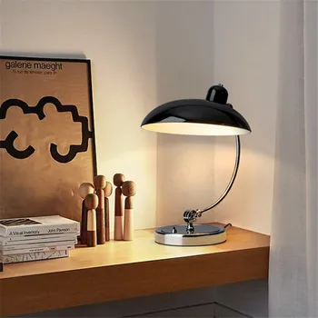 Настольная лампа Kaiser Idell в стиле Ретро, Железная Регулируемая лампа датского дизайна, украшение гостиной, спальни, кабинета, Прикроватная лампа для чтения 8
