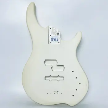 YB866 Белый Цвет PJB Bass 4 Струнный Электрический Басовый Корпус Активные Звукосниматели Правосторонние Запасные Части с Повреждениями и грязью для DIY 14