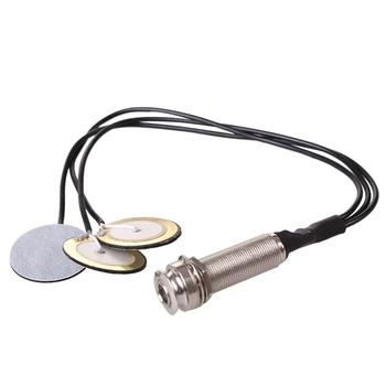6-кратный Пьезоконтактный микрофон, 3 датчика с разъемом для торцевых контактов для Kalimba 16