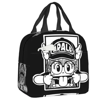 Аниме Arale Norimaki Термоизолированные сумки для ланча Женские Dr. Slump Портативный контейнер для ланча для школы, офиса, уличной коробки для еды 4