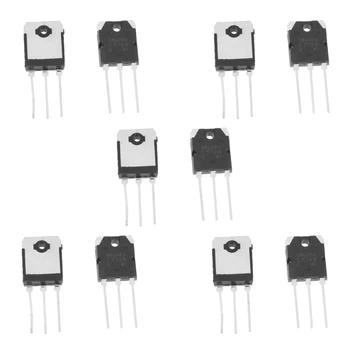 5 Пар кремниевых транзисторов A1941 + C5198 с усилителем мощности 10A 200 В 17