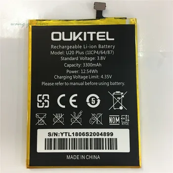 100% Оригинальная Замена батареи Oukitel U20 Plus, Новая Высококачественная Батарея Емкостью 3300 мАч для Oukitel U20 Plus 11