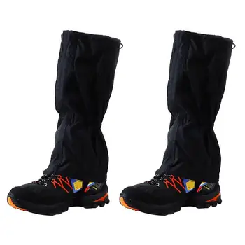 Чехлы для ног с длинными трубками, водонепроницаемые эластичные ремешки, защита ног для пеших прогулок, катания на лыжах, брюки для скалолазания, зимние ботинки, чехол для обуви 16