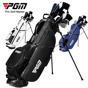Сумки для гольфа PGM Для мужчин и женщин, легкая сумка-стойка, встроенная подставка для головы, магнитная сумка для ювелирных изделий, портативная сумка для кия QB155 3
