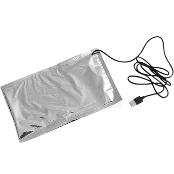Уличный инструмент USB-термостат для сохранения тепла, сумка для тарелок для ланча, сумка для продуктов, сумка для подогрева молока, термосумка для подогрева молока 15