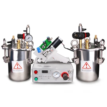 Набор дозаторов, электрическая смесительная машина для розлива клея ab с двойным жидкостным клапаном и дозирующим цилиндром из нержавеющей стали 12