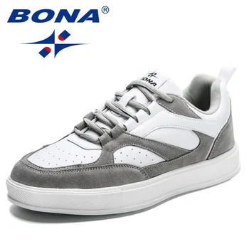BONA 2023 Новые Дизайнерские Модные Кроссовки На Платформе, Повседневная Обувь Для Ходьбы, Мужская Уличная Комфортная Обувь Для Отдыха, Модная Обувь 15