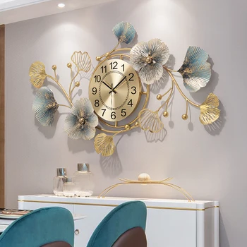 Классические Настенные часы Середины Века Большого Размера Эстетичные Металлические Большие Настенные Часы Современная Роскошь Orologio Da Parete Moderno Home Decor 14
