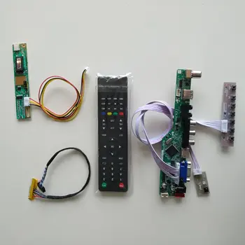 Телевизор AV, VGA, USB аудио, ЖК-светодиодная плата контроллера, комплект карт, сделай сам, 30pin LVDS для N154I2-L02, панельный дисплей с разрешением 1280х800 пикселей 17
