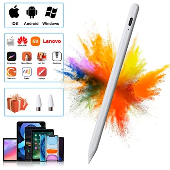 Универсальный стилус для Apple iPad Android Перезаряжаемая активная ручка для iphone Huawei Xiaomi Redmi Samsung Большинства планшетов / телефонов 2