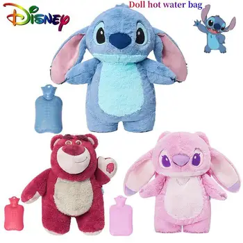 Плюшевая грелка для рук Disney Stitch, клубничный мишка, грелки с горячей водой, Мягкая зимняя портативная теплая сумка для рук в стиле аниме, Рождественский подарок 5