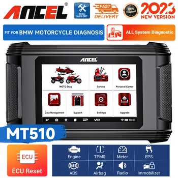 Инструмент диагностики мотоцикла ANCEL MT510 Для диагностики всех систем, сканер для мотоцикла, считыватель кодов для BMW, HARLEY, DUCATI 23
