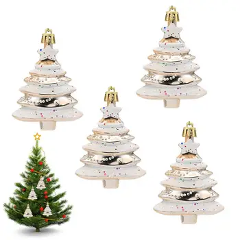 Для Рождественской елки, 4 штуки подвесных подвесок для украшения рождественской елки, Рождественская подвеска для украшения дома 4