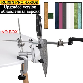 Точилка для ножей с фиксированным углом RUIXIN Модернизированная версия Профессиональная точилка для кухни с алмазным точильным камнем Бытовая система заточки 15