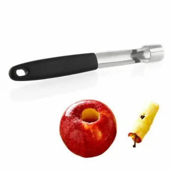 Бур груша для Apple сердечник для снятия фруктов слайсеры резак черный из нержавеющей стали Кухня инструмент главная кухня гаджеты аксессуары 18