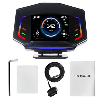 Автомобильный Головной дисплей Универсальный Автомобильный HUD Головной Дисплей Цифровой Автомобильный HUD Головной Дисплей Двухрежимный OBD2 / GPS Проектор Лобового стекла