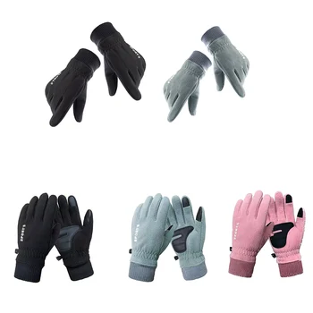 Ветрозащитные перчатки для верховой езды, дышащий нескользящий дизайн с сенсорным экраном для катания на лыжах и велосипеде в холодную погоду на открытом воздухе 4