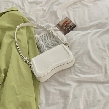 Женская сумка подмышками 2023, новая модная маленькая квадратная сумка, высококачественная универсальная сумка-мессенджер в западном стиле, сумка через плечо 4