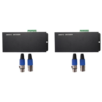 2X 3CH DC12-24V RGBW DMX 512 Декодер Светодиодный контроллер RGB LED DMX512 декодер, DMX512-3CH 10