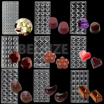 Кондитерские инструменты, форма для шоколада из поликарбоната, Шоколадная бомба в форме сердца, Форма для выпечки конфет 22