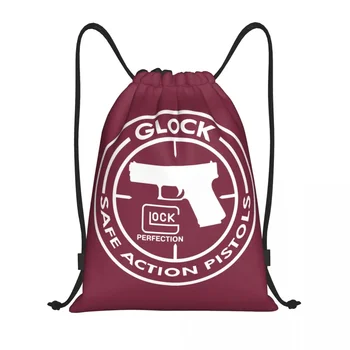 Сумка на шнурке Glock Женская Мужская портативная Спортивная сумка для спортзала США Пистолет Тренировочные рюкзаки с логотипом пистолета 1